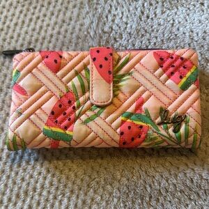 Lug Quilted Watermelon Pattern Wallet